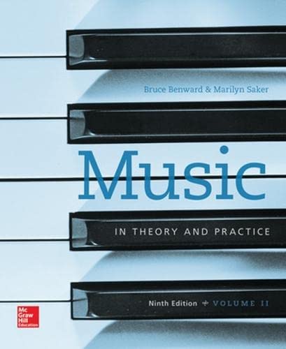 Stock image for Workbook to accompany Music in Theory and Practice, Volume 2 for sale by Wrigley Books