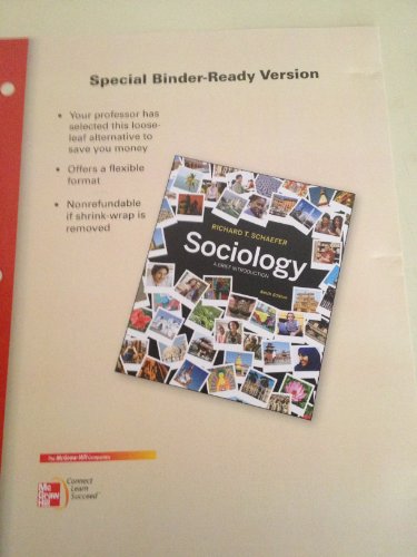 9780077496968: Looseleaf for Sociology: A Brief Introduction