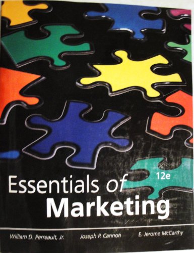 9780077503833: Essentials of Marketing 12th Edition (A Marketing Strategy Planning Approach, 12) by Jr. William D. Perreault (2010-07-30)