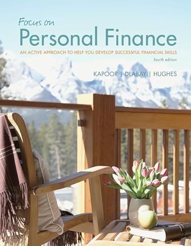Loose Leaf for Focus on Personal Finance (9780077507022) by Kapoor, Jack; Dlabay, Les; Hughes, Robert J.