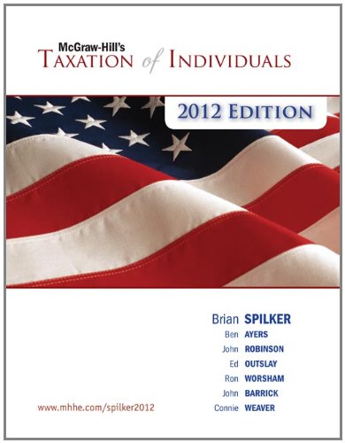 9780077509552: LOOSE-LEAF TAXATION OF INDIVIDUALS 2012 EDITION