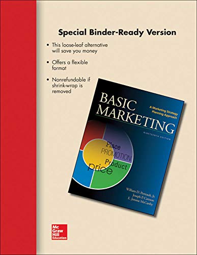 Imagen de archivo de LOOSE LEAF FOR BASIC MARKETING a la venta por Iridium_Books