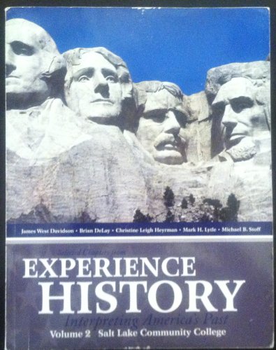 9780077513177: Experience History (Volume 2: Salt Lake Community College)