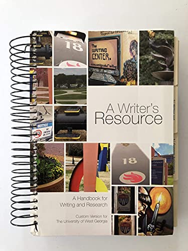 9780077517250: A Writer's Resourced. A Handbook for Writing and Research, Third Edition Custom Version for The University of West Georgia