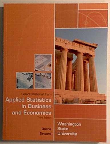 Stock image for Applied Statistics in Business and Economics, 3rd Edition for sale by OwlsBooks