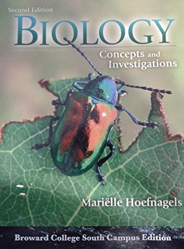 Stock image for Biology Concepts And Investigations (Broward College South Campus Edition) ; 9780077521431 ; 0077521439 for sale by APlus Textbooks