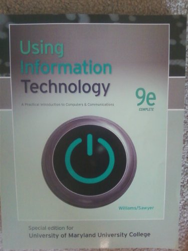 Beispielbild fr Using Information Technology (A Practical Introduction to Computers & Communications) zum Verkauf von Wonder Book