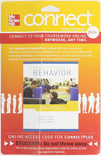 Stock image for Connect Plus Access Code for Organizational Behavior (Custom for Virginia Commonwealth University) for sale by BookHolders