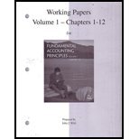 Stock image for Fundamental Accounting Principles: Working Papers, Vol. 1, Chapters 1-12, 21st Edition for sale by Books Unplugged
