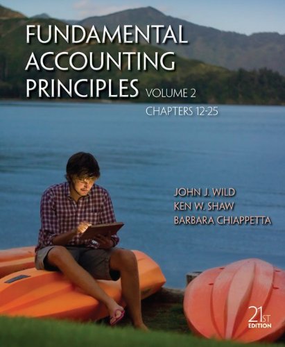 Stock image for Fundamental Accounting Principles Volume 2 (Chapters 12-25) for sale by Books of the Smoky Mountains