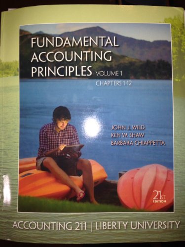 Beispielbild fr Fundamental Accounting Principles Volume 1 (Chapters 1-12) zum Verkauf von Wonder Book