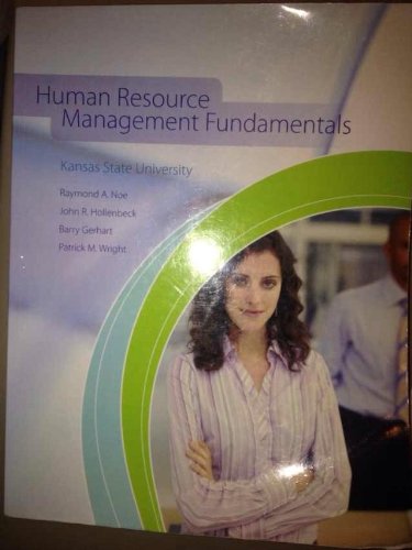 Beispielbild fr Human Resource Management Fundamentals zum Verkauf von HPB-Red