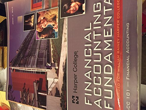 Stock image for Financial Accounting Fundamentals Custom Edition for Harper College for sale by HPB-Red