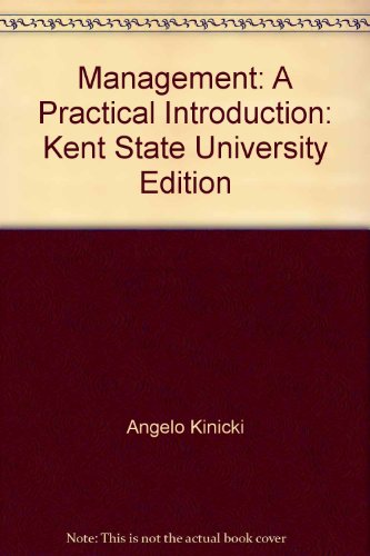Stock image for Management: A Practical Introduction, 5th Edition, Kent State University Edition for sale by a2zbooks