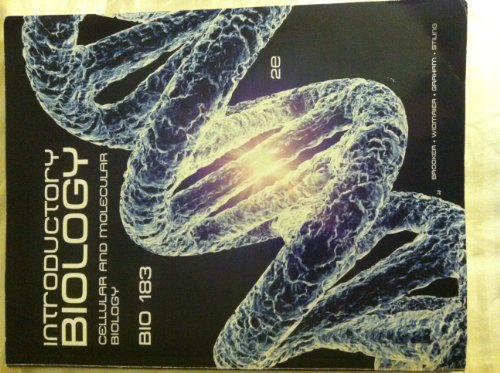 Introductory Biology: Cellular and Molecular Biology, 2e (BIO 183) (9780077526337) by Brooker
