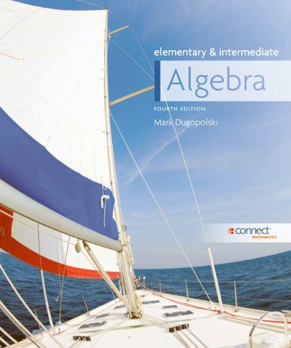 Imagen de archivo de Elementary and Intermediate Algebra a la venta por dsmbooks