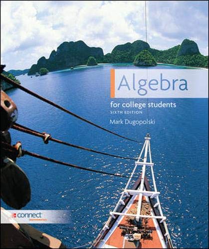 Stock image for Algebra for College Students [With Connect Plus] for sale by ThriftBooks-Dallas