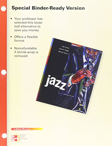 Looseleaf for Jazz (9780077527365) by Tanner, Paul; Megill, David; Gerow, Maurice