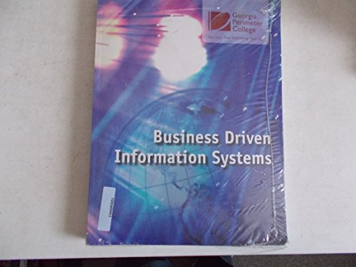 Imagen de archivo de Business Driven Information Systems - GA Perimeter College Edition a la venta por Better World Books