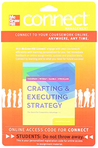 Stock image for CONNECT ACCESS CARD FOR CRAFTING & EXECUTING STRATEGY: CONCEPTS AND CASES for sale by Textbooks_Source