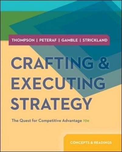 Stock image for Crafting and Executing Strategy: Concepts and Readings (Crafting & Executing Strategy: Text and Readings) for sale by BooksRun