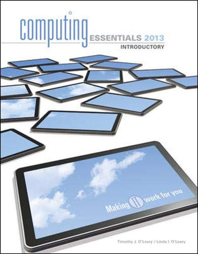 Stock image for COMPUTING ESSENTIALS 2013 INTRODUCTORY EDITION for sale by HPB-Red