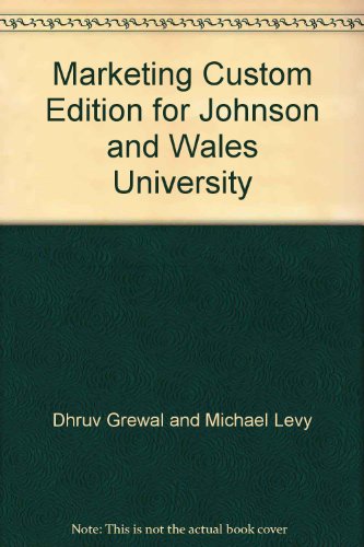 9780077540050: Marketing Custom Edition for Johnson and Wales University