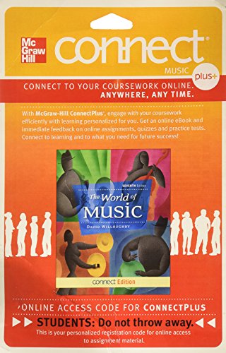 Connect Access Card for World of Music (9780077540470) by Willoughby The World Of Music, David