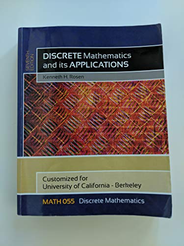 Imagen de archivo de Discrete Mathematics and its Applications, Customized for University of California-Berkeley a la venta por HPB-Red