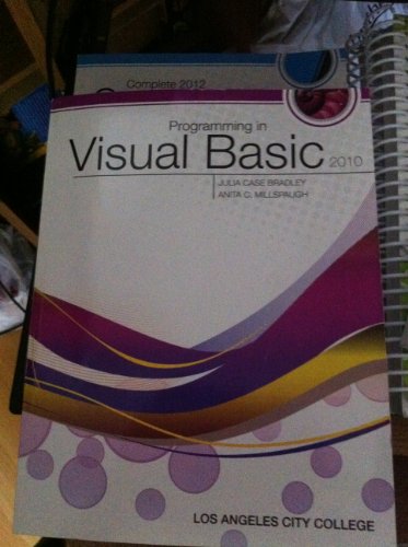 9780077565145: Programming in Visual Basic 2010