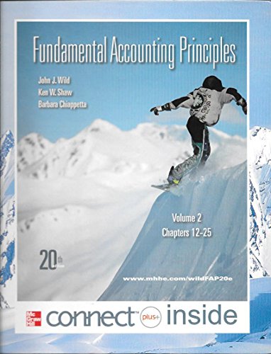 Stock image for Fundamental Accounting Principles: Volume 2, Chapters 12-25 for sale by BookHolders