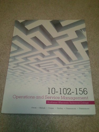 Operations and Service Management (9780077570323) by Swink; Cooper; Hartley; Fitzsimmons; Melnyk