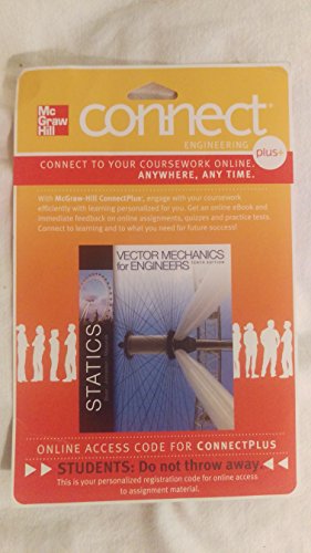 Imagen de archivo de Connect 1-Semester Access Card for Vector Mechanics for Engineers Statics a la venta por Wrigley Books