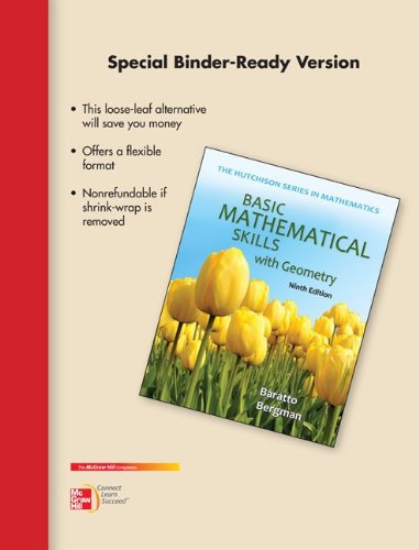 Imagen de archivo de Loose Leaf Version for Basic Math Skills with Geometry a la venta por Better World Books