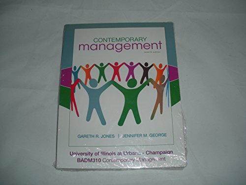 9780077584498: Contemporary Management (University of Illinois at Urbana-Champaign Edition)