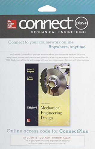 Imagen de archivo de Connect 1-Semester Access Card for Shigley's Mechanical Engineering Design a la venta por Textbooks_Source