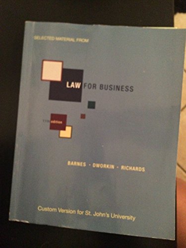 9780077594916: Law for Business