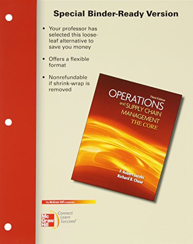 9780077597504: Operations and Supply Chain Management: The Core