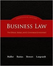 9780077600280: Business Law: The Ethical, Global, and E-Commerce Environment (Custom)