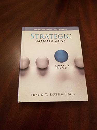 Imagen de archivo de Strategic Management (Concepts & Cases) a la venta por TextbookRush