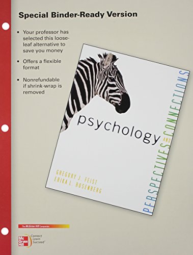 Stock image for LOOSE LEAF FOR PSYCHOLOGY: PERSPECTIVES & CONNECTIONS for sale by Irish Booksellers