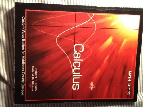 Stock image for Calculus math 131/132 (Custom Value Edition for Middlesex County College) for sale by HPB-Red