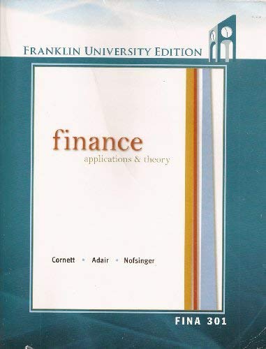 9780077610692: Finance Applications & Theory 2nd Edition
