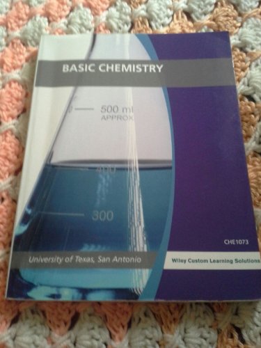 Stock image for Chem 1073 UTSA (Chemistry UTSA) for sale by Better World Books