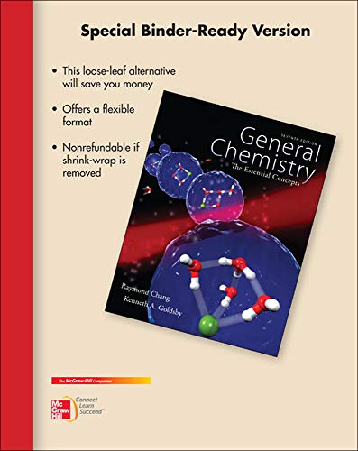 Beispielbild fr Loose Leaf Version for Chemistry: The Essential Concepts. zum Verkauf von BooksRun