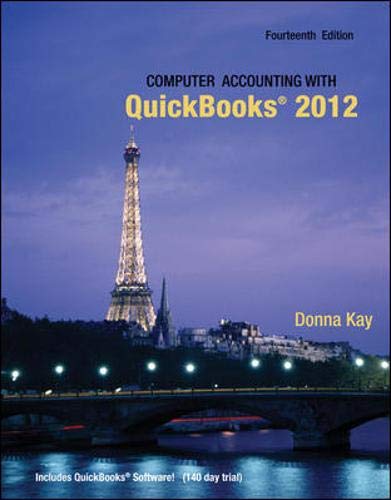 Imagen de archivo de Computer Accounting with Quickbooks 2012 and Student CD a la venta por HPB-Red