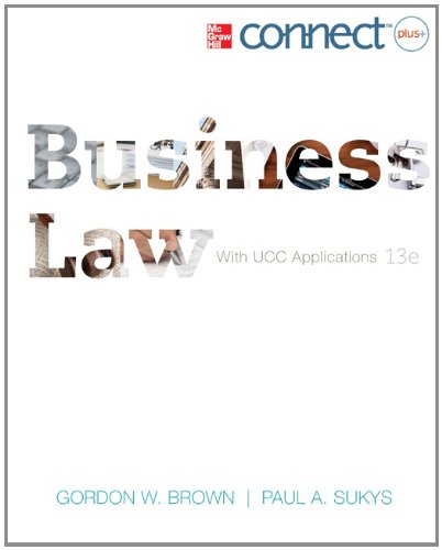 Beispielbild fr Business Law with Connect Plus zum Verkauf von Better World Books