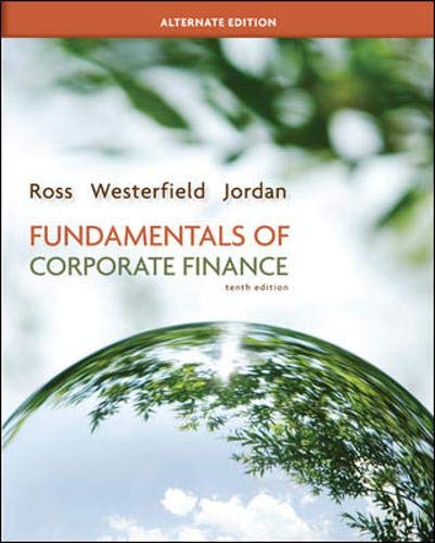 Beispielbild fr Fundamentals of Corporate Finance Alternate Edition with Connect Plus (Mcgraw-Hill/Irwin Series in Finance, Insurance, and Real Estate) zum Verkauf von Iridium_Books