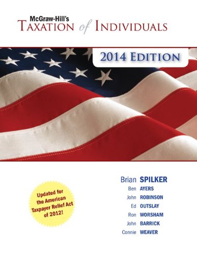 Beispielbild fr McGraw-Hill's Taxation of Individuals, 2014 Edition zum Verkauf von Better World Books