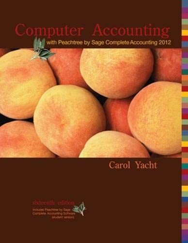 Imagen de archivo de Computer Accounting with Peachtree Complete by Sage Complete Accounting 2012 CD a la venta por HPB-Red